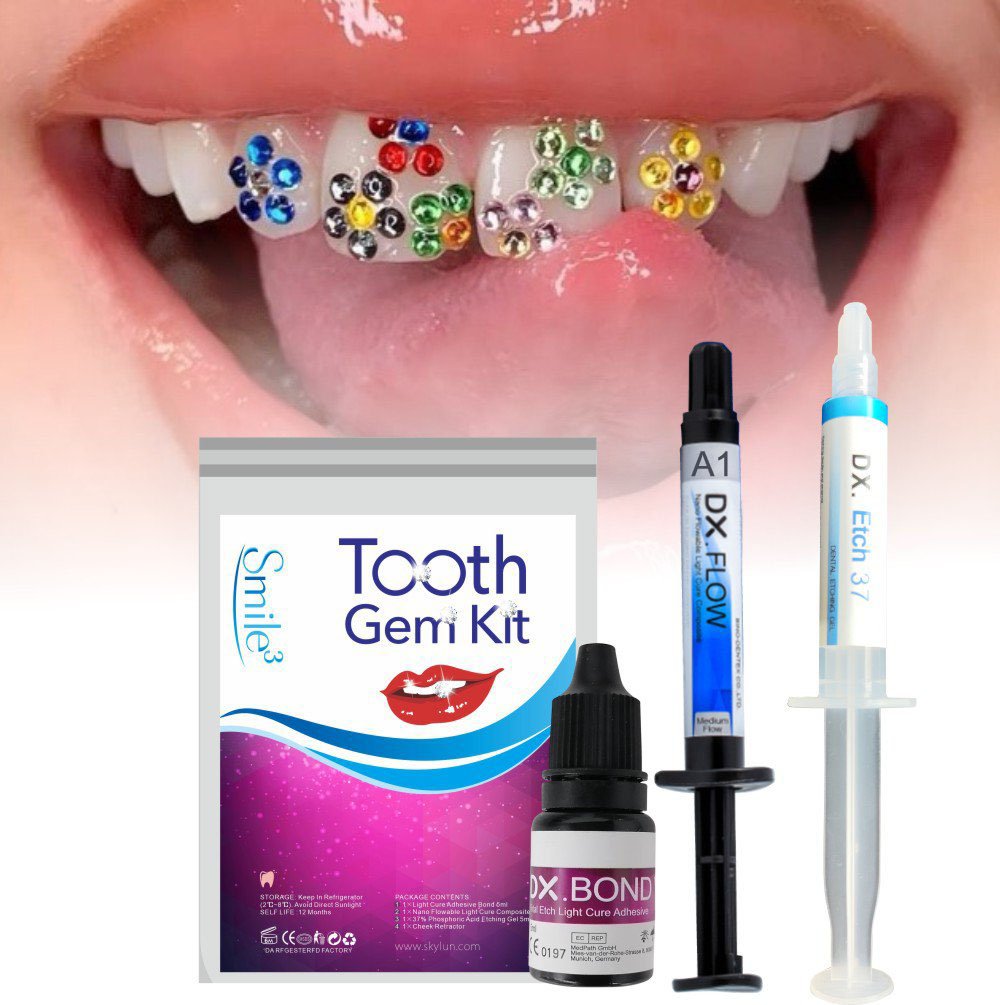 Teeth Whitening Gum - HOT Tooth Gem Kit Teeth Decorations
