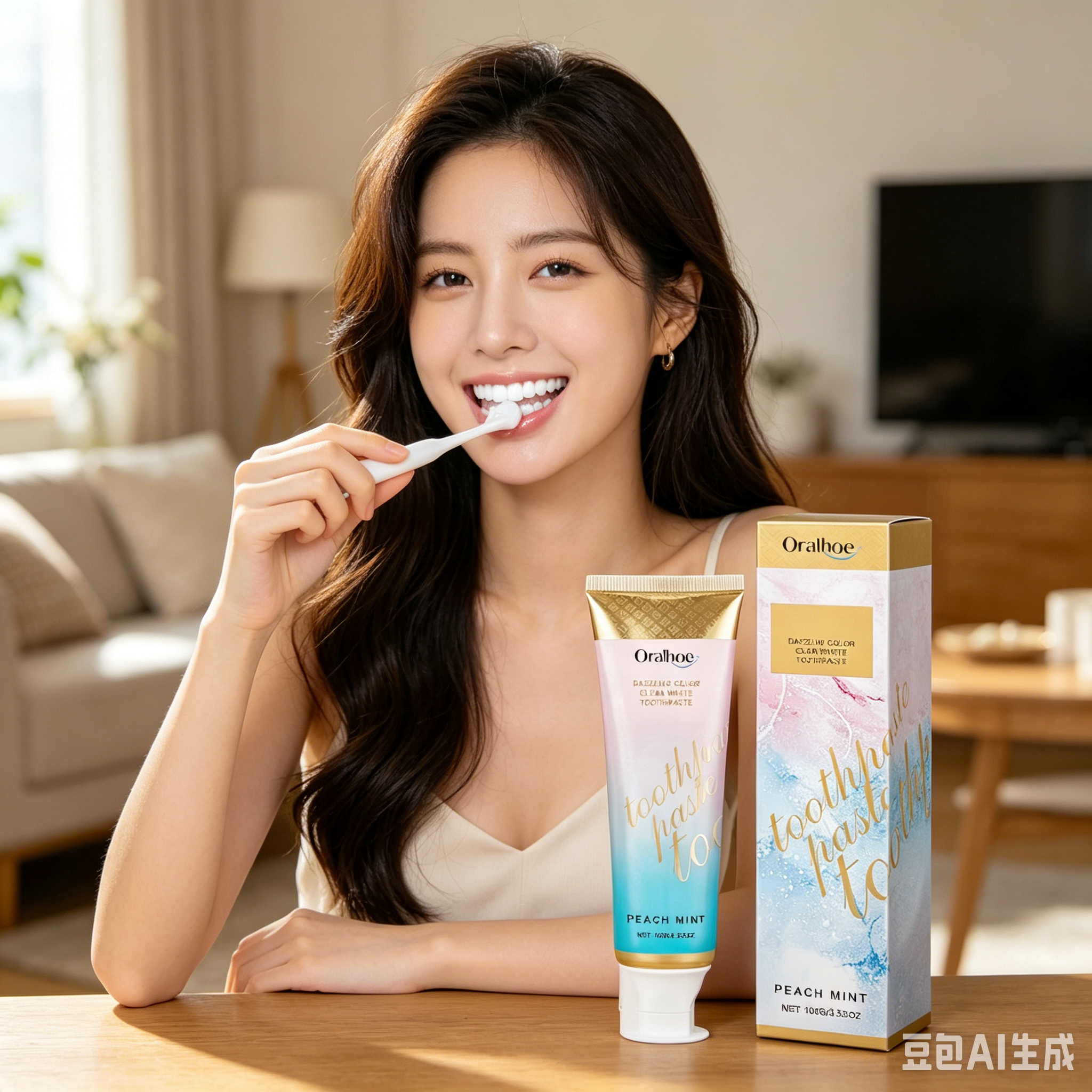 Teeth Whitening Natural - ORALHOE Natural Formula Brighten Toothpaste Powerful