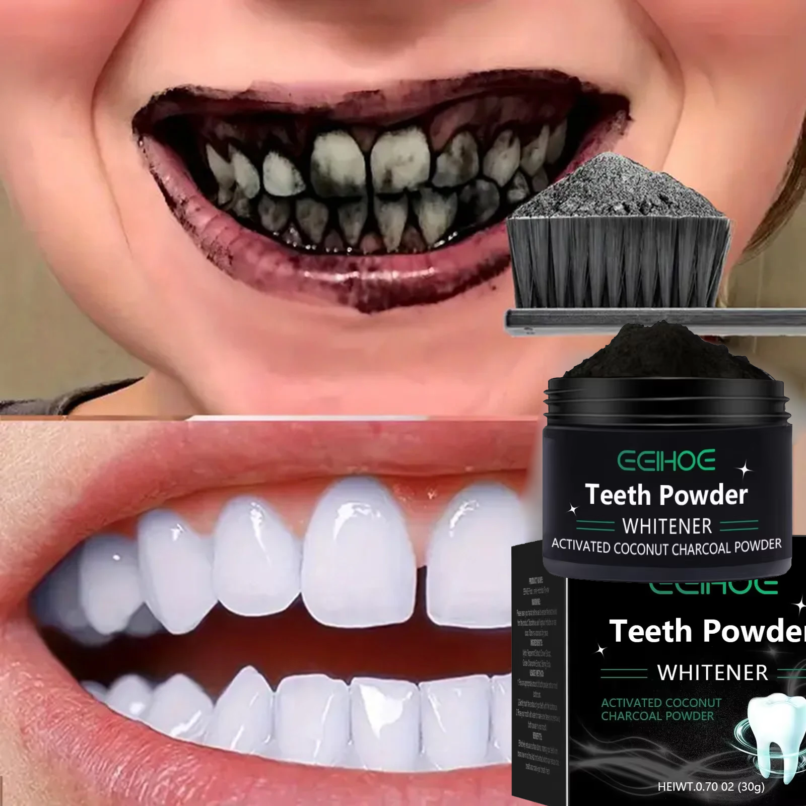Teeth Whitening Near Me - Teeth Brightening Whitening Powder Deep Cleaning
