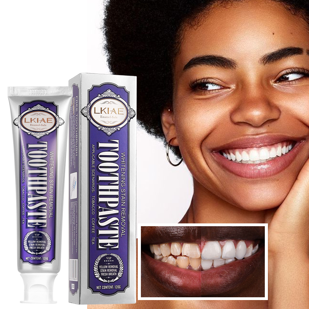 Teeth Whitening Natural - LKIAE White Teeth Whitening Toothpaste, With