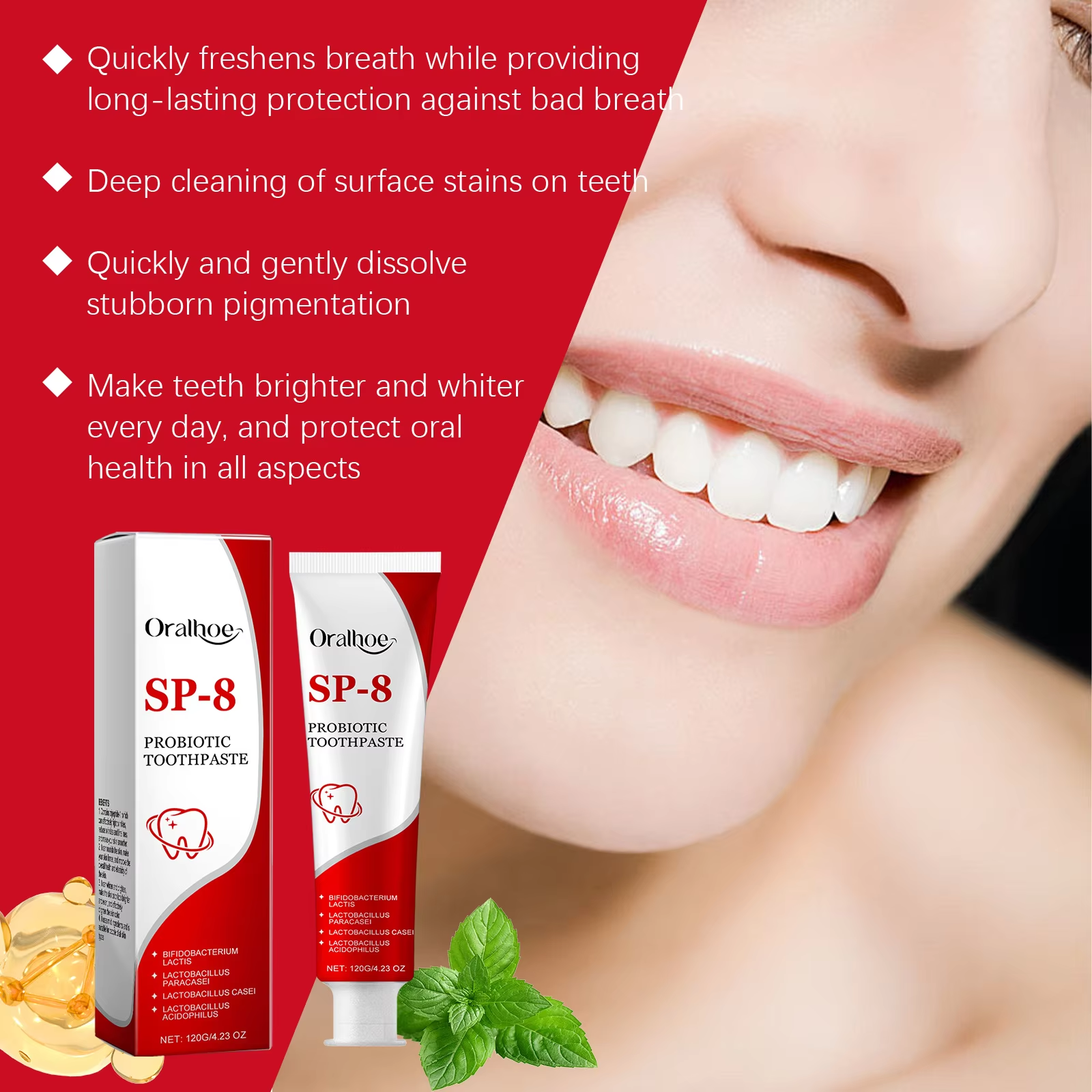 Sp-8 Probiotic Toothpaste Brig - Teeth Whitening Best review and price