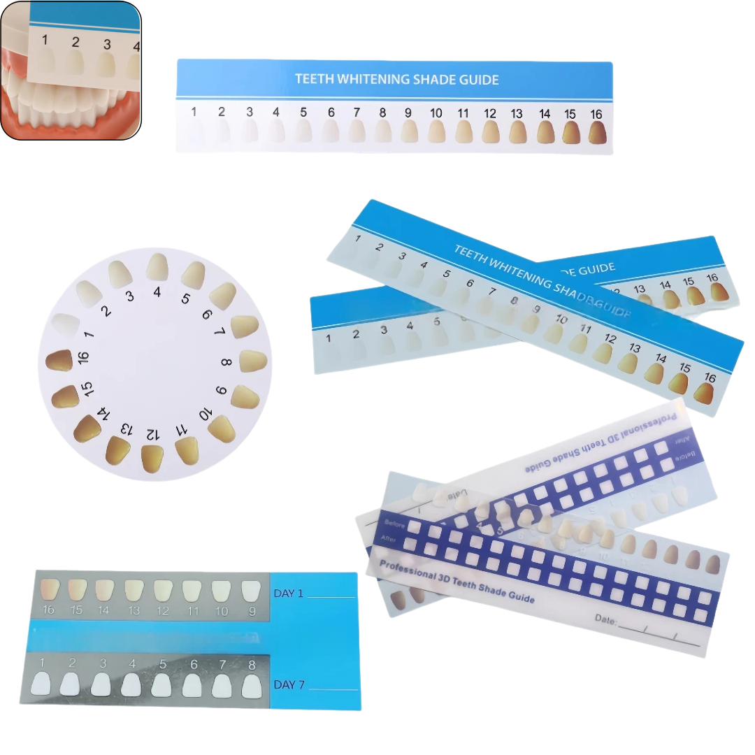 10pcs Dental Color Shade Compa - Teeth Whitening Shade Guide review and price