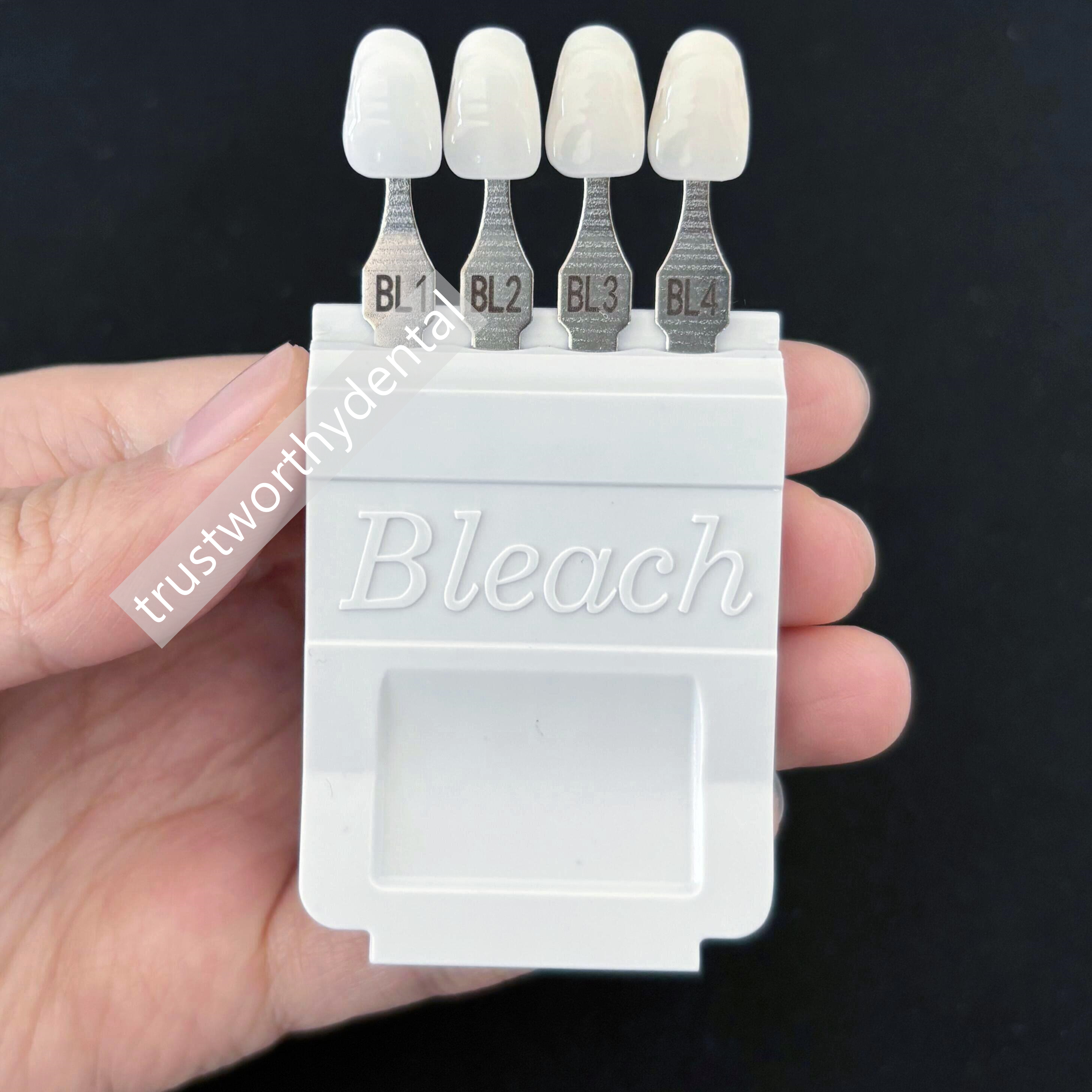 4 Colors Dental Bleached Shade - Teeth Whitening Shade Guide review and price