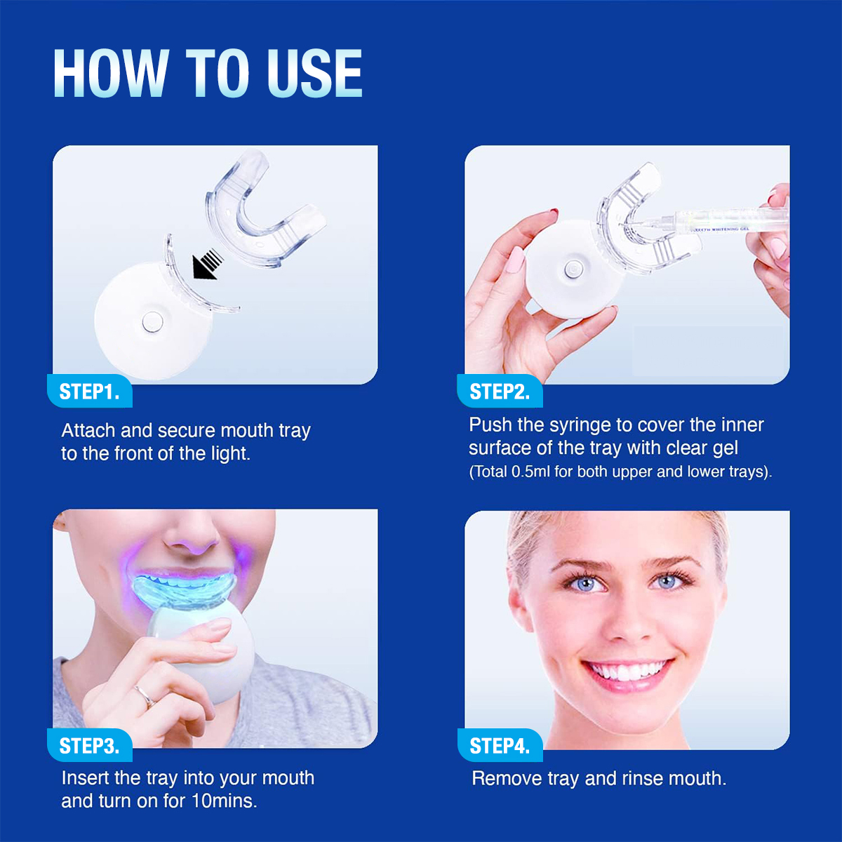 Teeth Whitening Kit - 5X LED L - Teeth Whitening Gum review and price