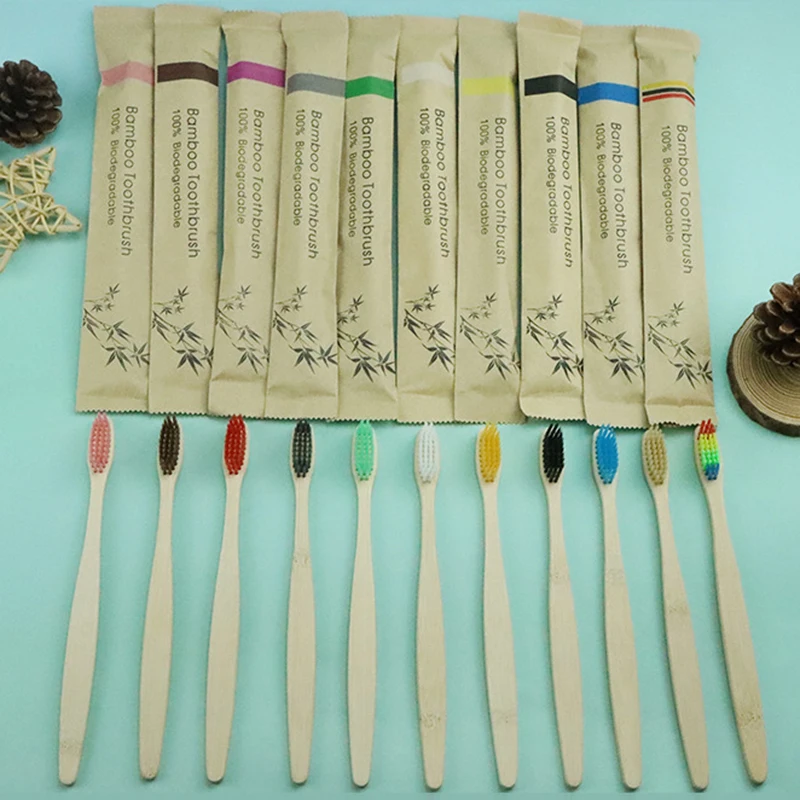 10pcs Colorful Natural Bamboo  - Teeth Whitening Natural review and price