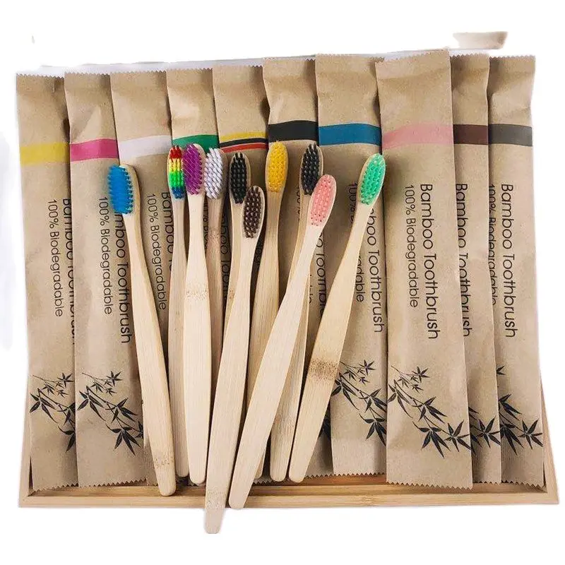 10pcs Colorful Natural Bamboo  - Teeth Whitening Natural review and price