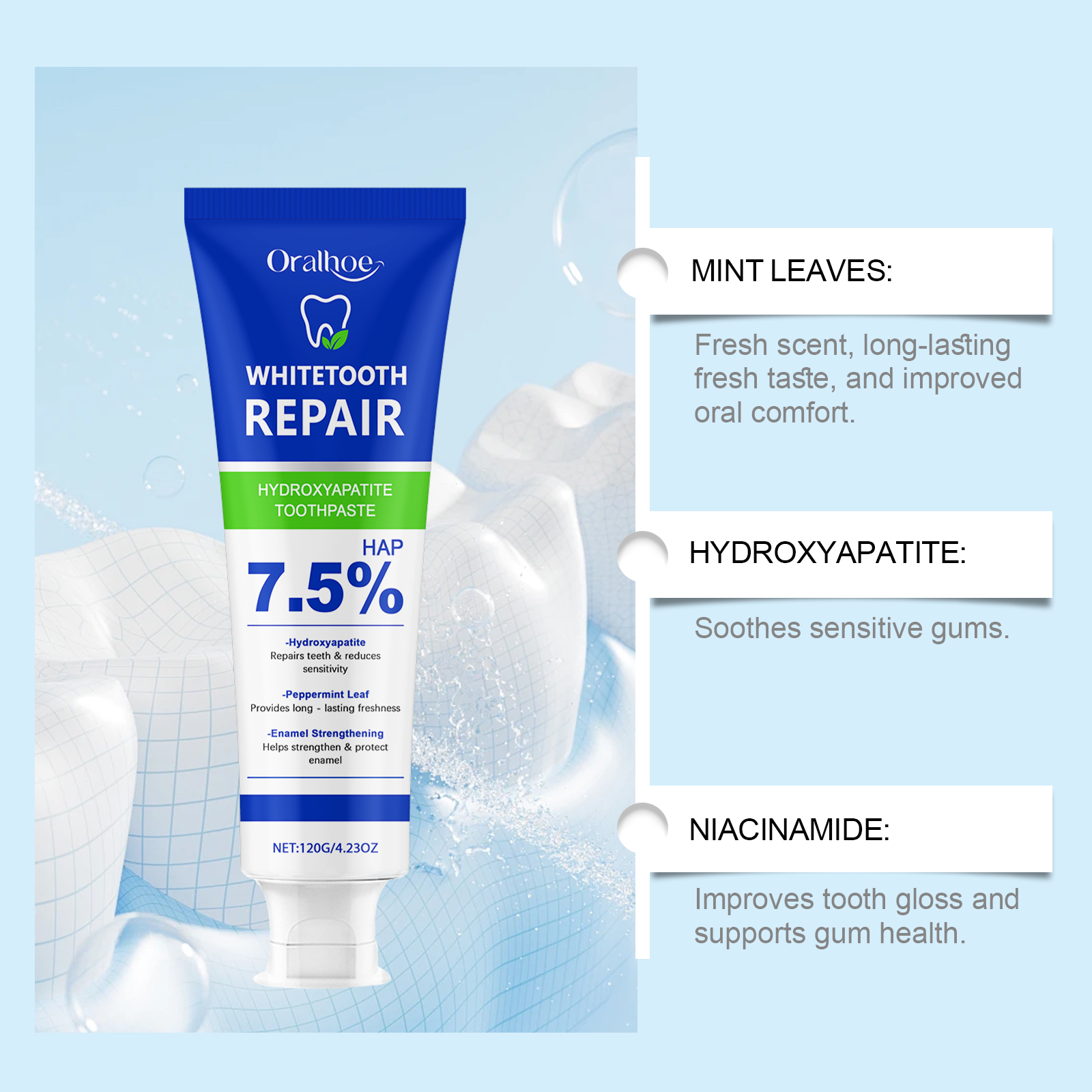 Oralhoe Nicotinamide Whitening - Teeth Whitening Best review and price