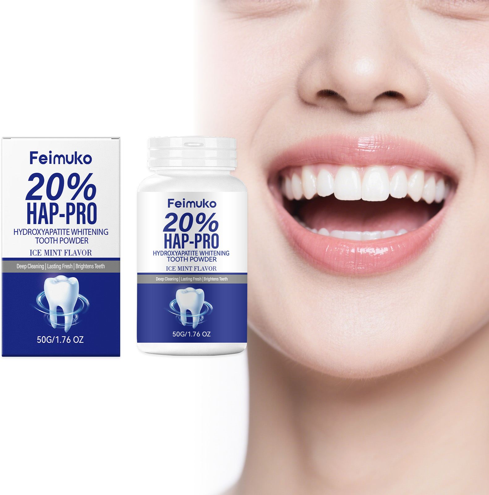 20% Hydroxyapatite Tooth Powde - Teeth Whitening Near Me review and price