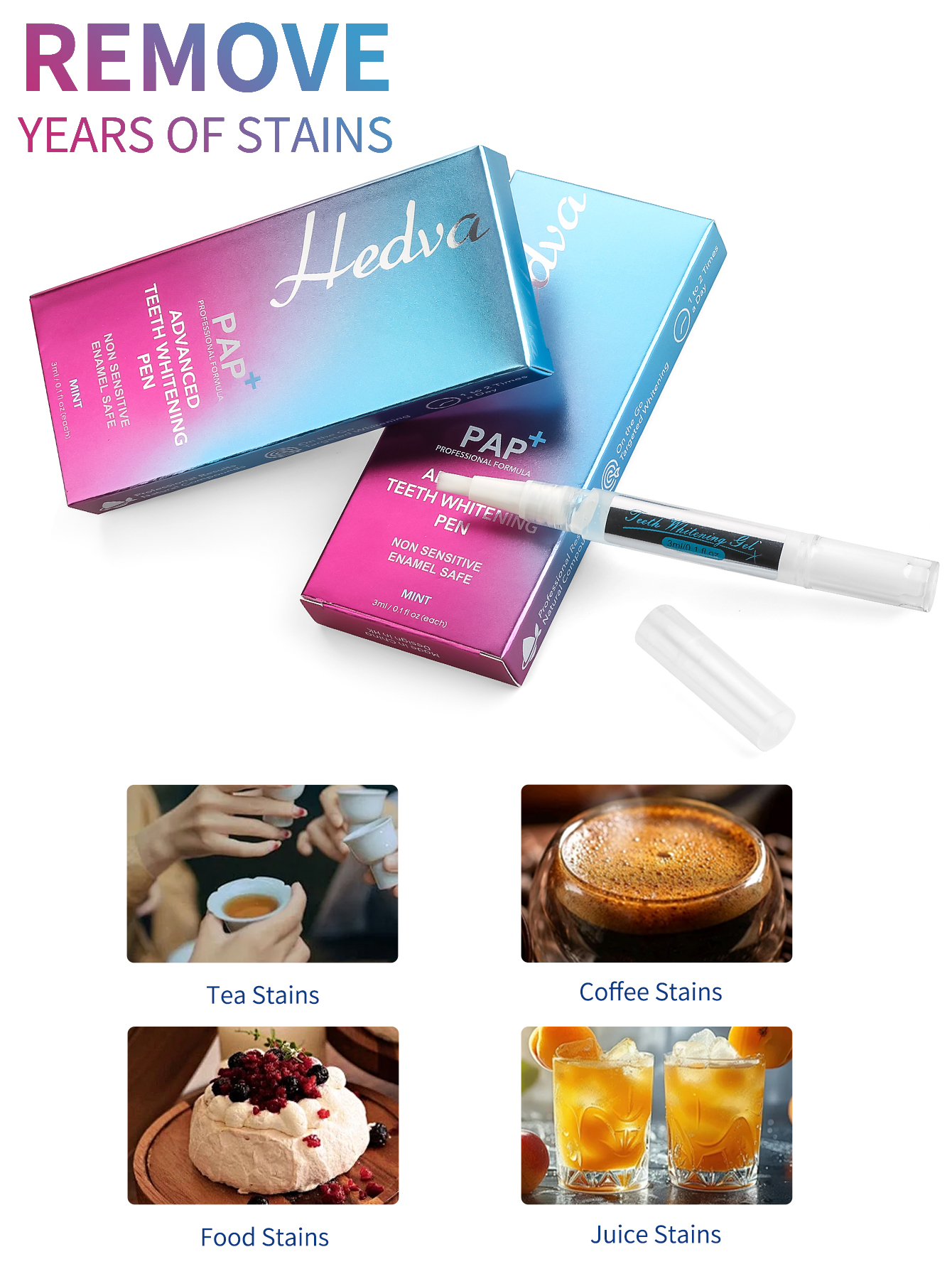 Hedva PAP+ Teeth Whitening Pen - Teeth Whitening Pen review and price