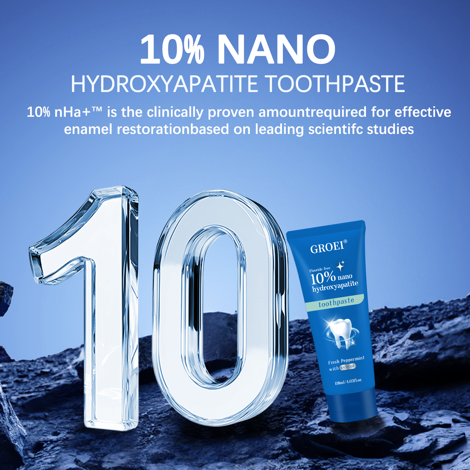 GROEI 10% Nano Hydroxyapatite  - Teeth Whitening Natural review and price