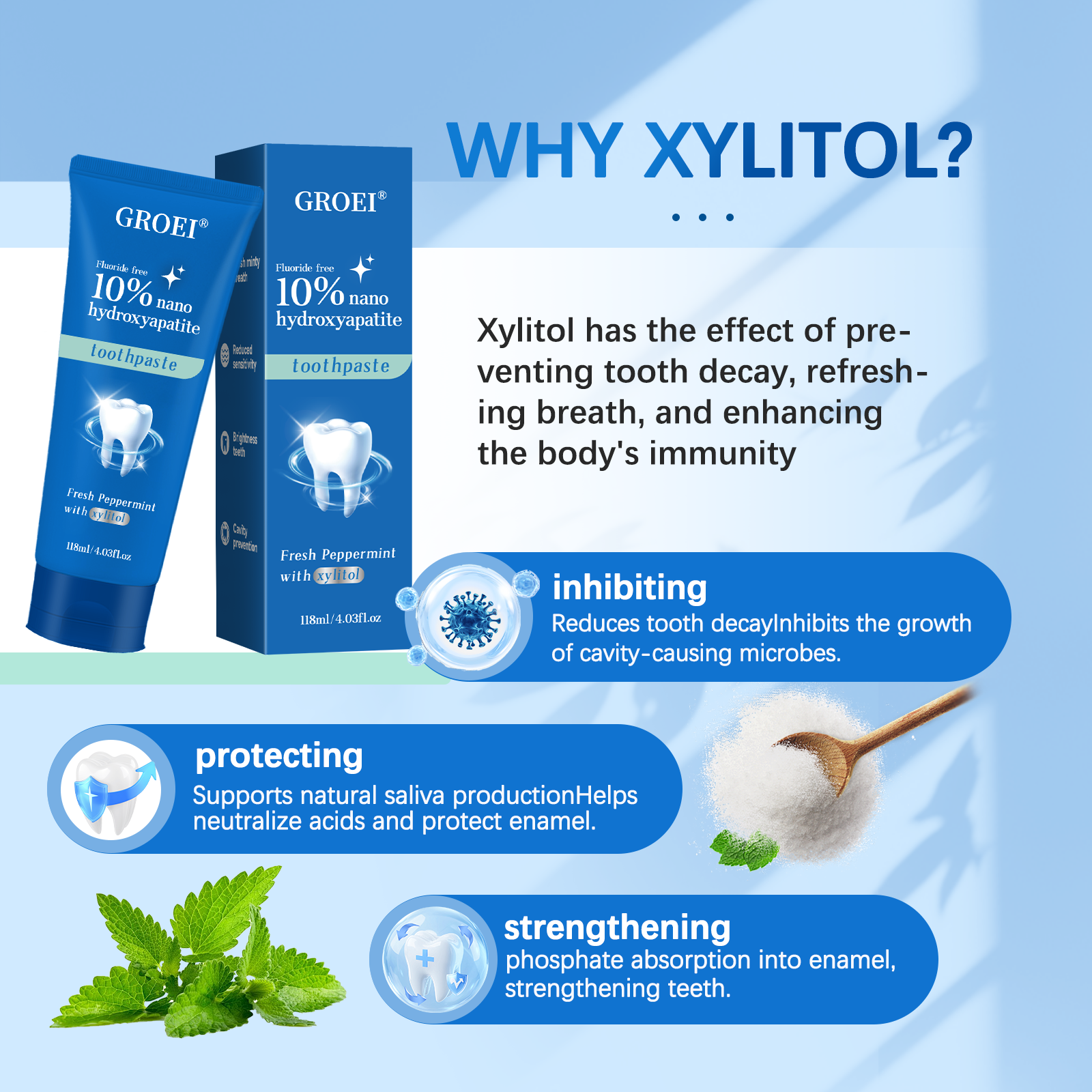 GROEI 10% Nano Hydroxyapatite  - Teeth Whitening Natural review and price