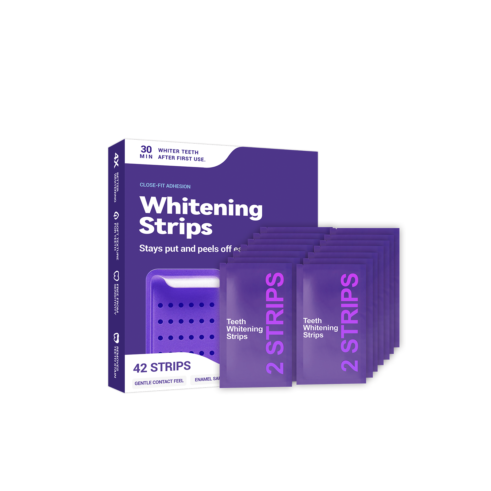 Purple Teeth Whitening Strips  - Teeth Whitening Gum review and price