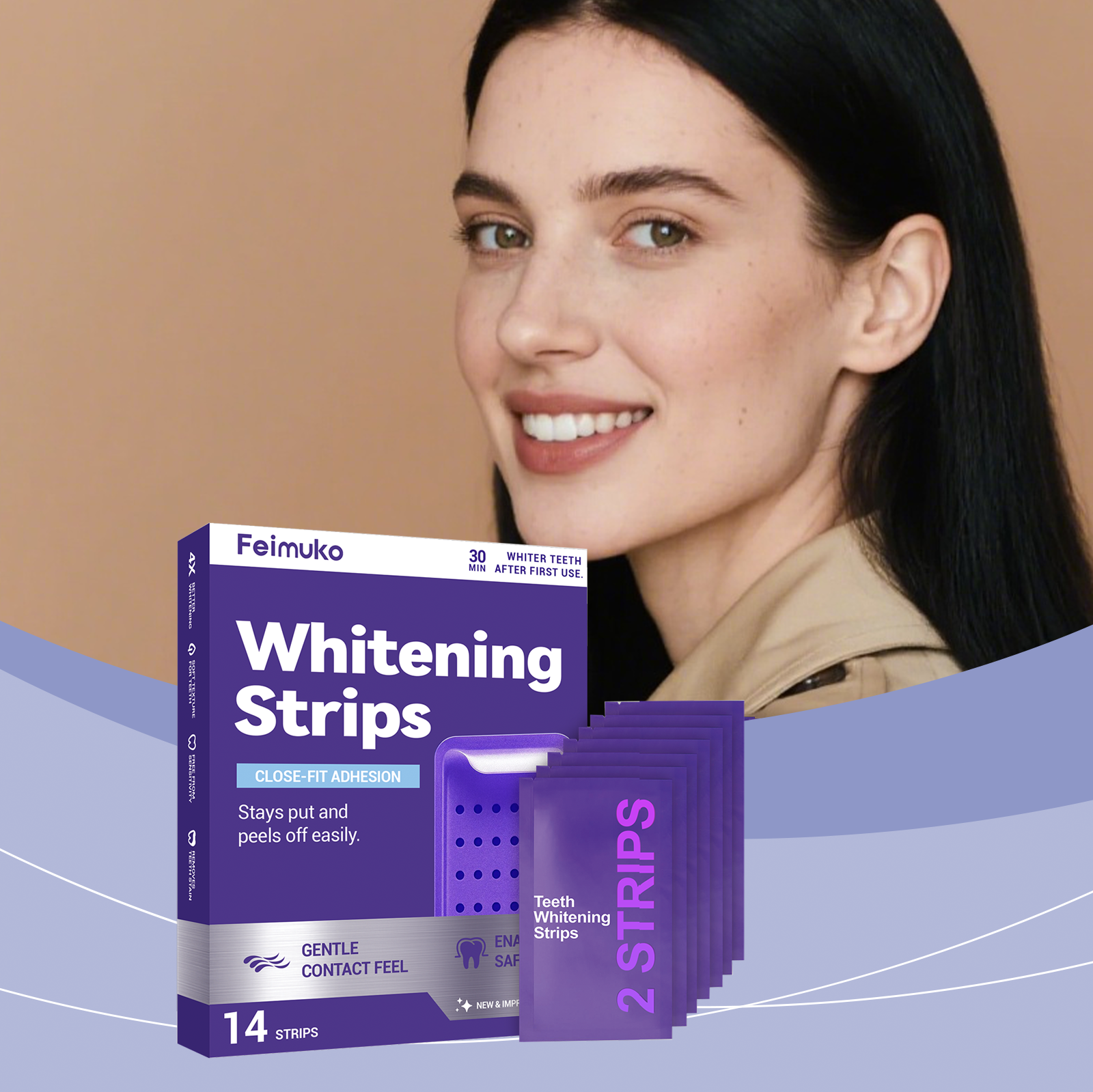 Purple Teeth Whitening Strips  - Teeth Whitening Gum review and price