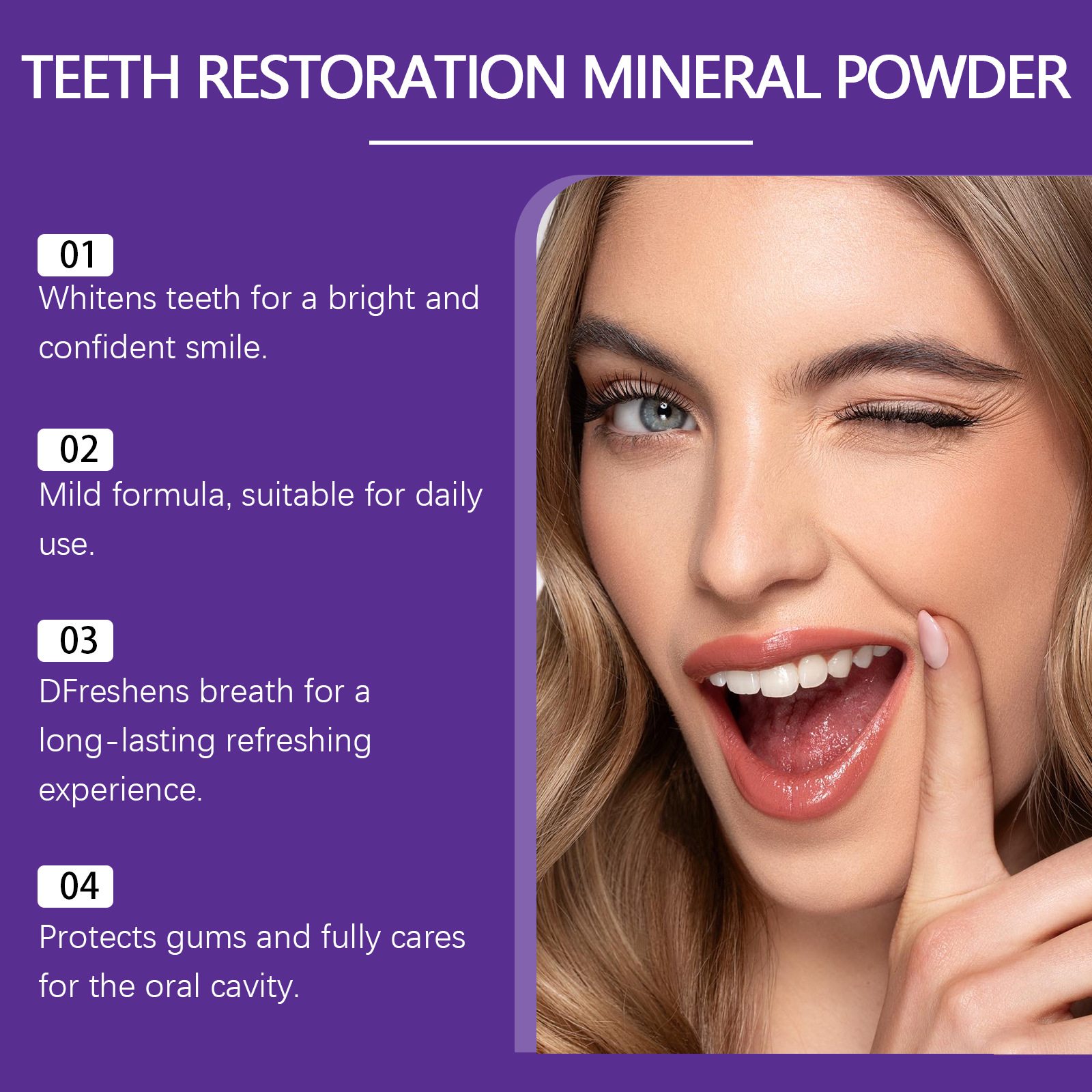 Teeth Restoration Mineral Powd - Teeth Whitening Natural review and price