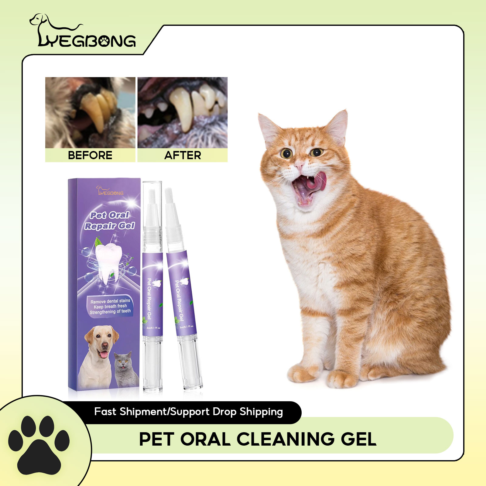 Pet Oral Repair Gel Puppy Tart - Teeth Whitening Gum review and price