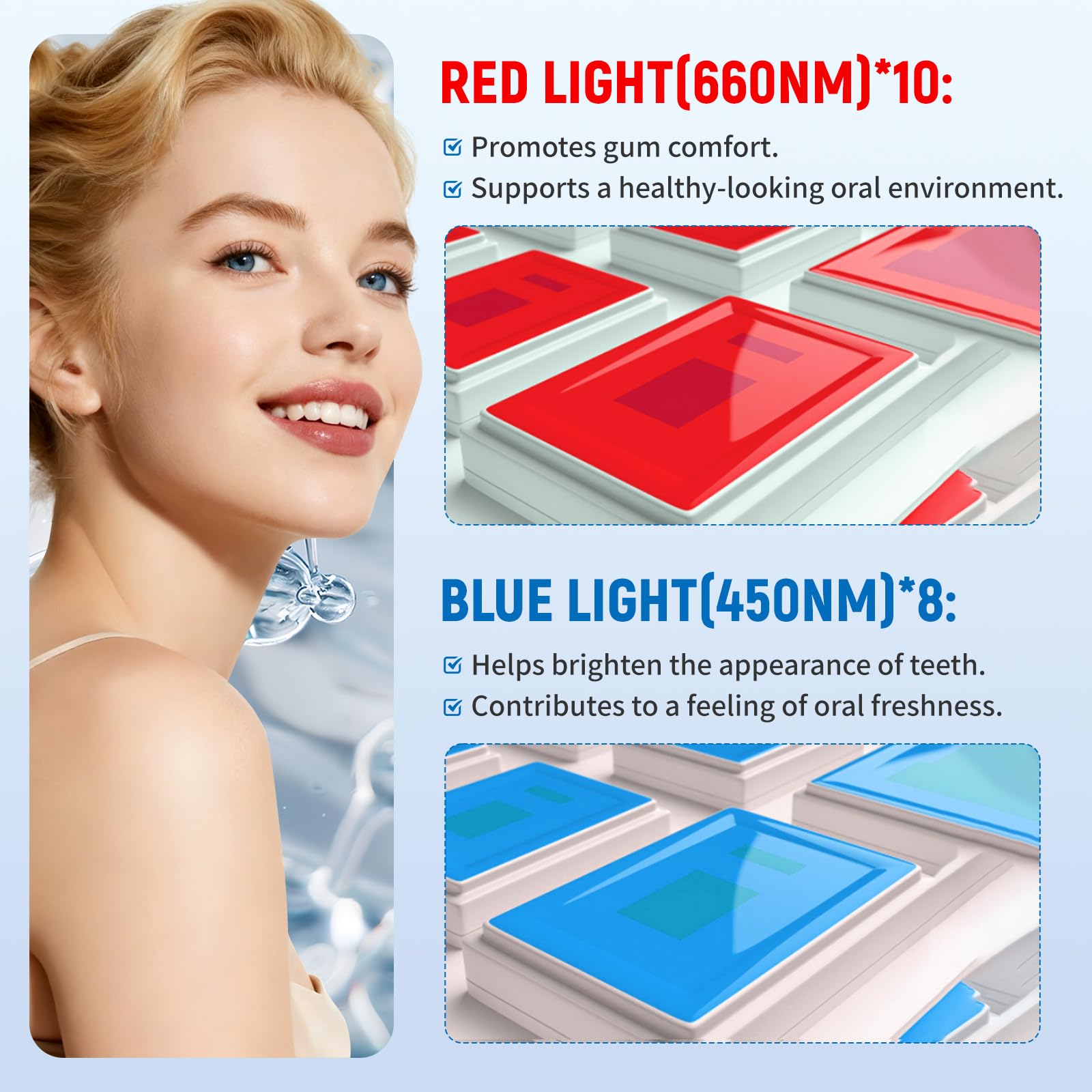 Teeth Whitening Kit 18 Diode R - Teeth Whitening Gum review and price