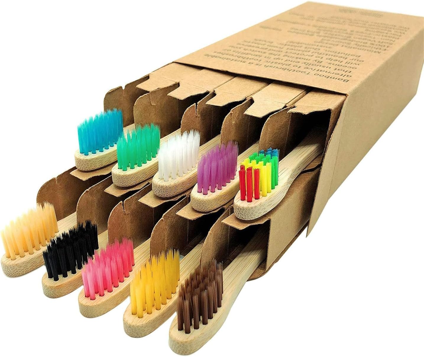 10PCS Natural Bamboo Toothbrus - Teeth Whitening Natural review and price