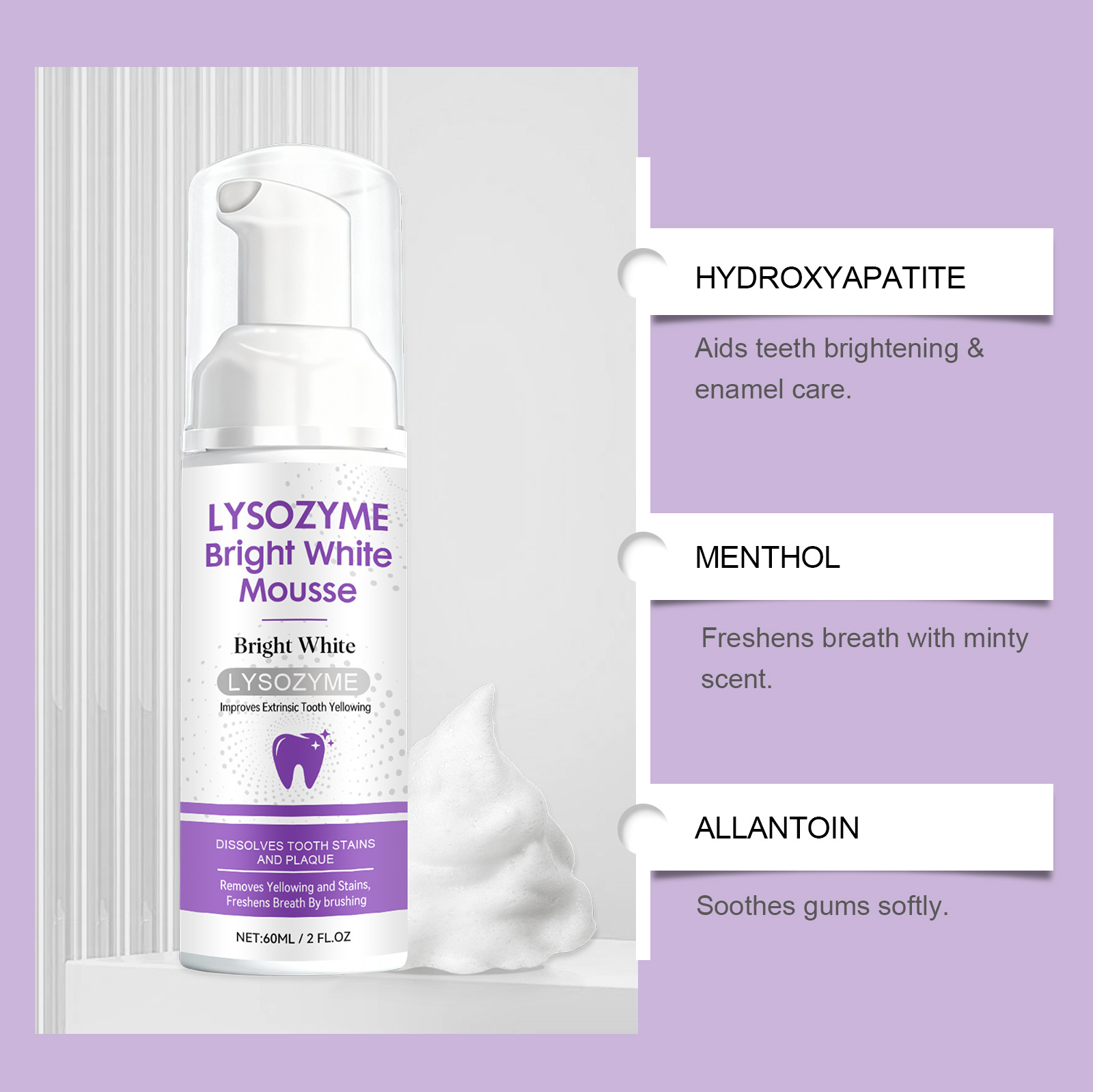 Hydroxyapatite White Teeth Mou - Teeth Whitening Best review and price