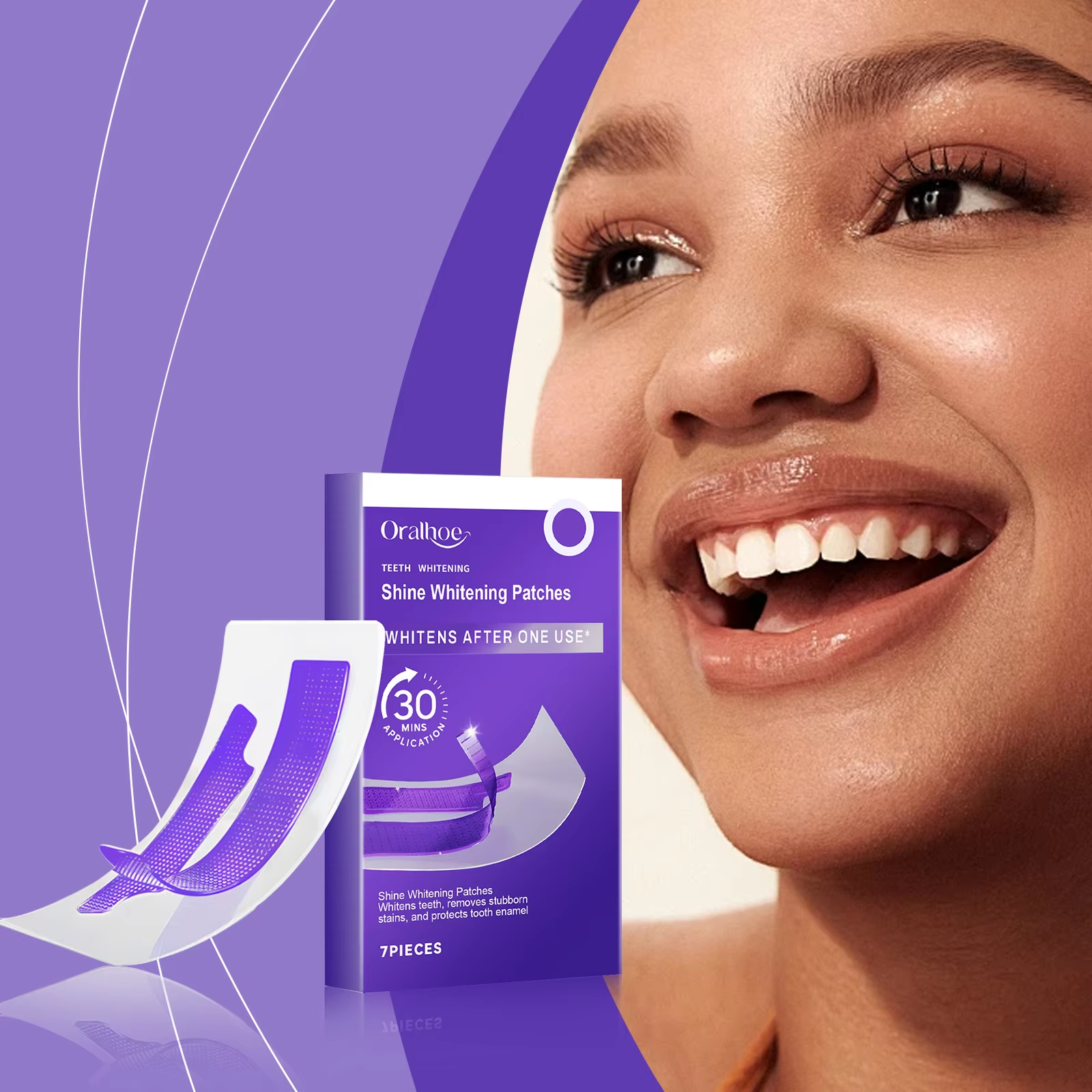 Purple Teeth Whitening Strips  - Teeth Whitening Natural review and price