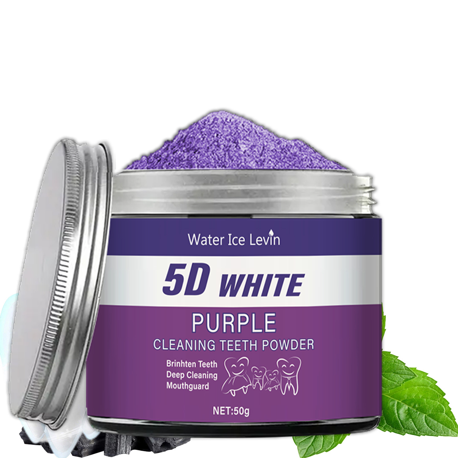 Purple Teeth Whitening Powder, - Teeth Whitening Charcoal Powder review and price