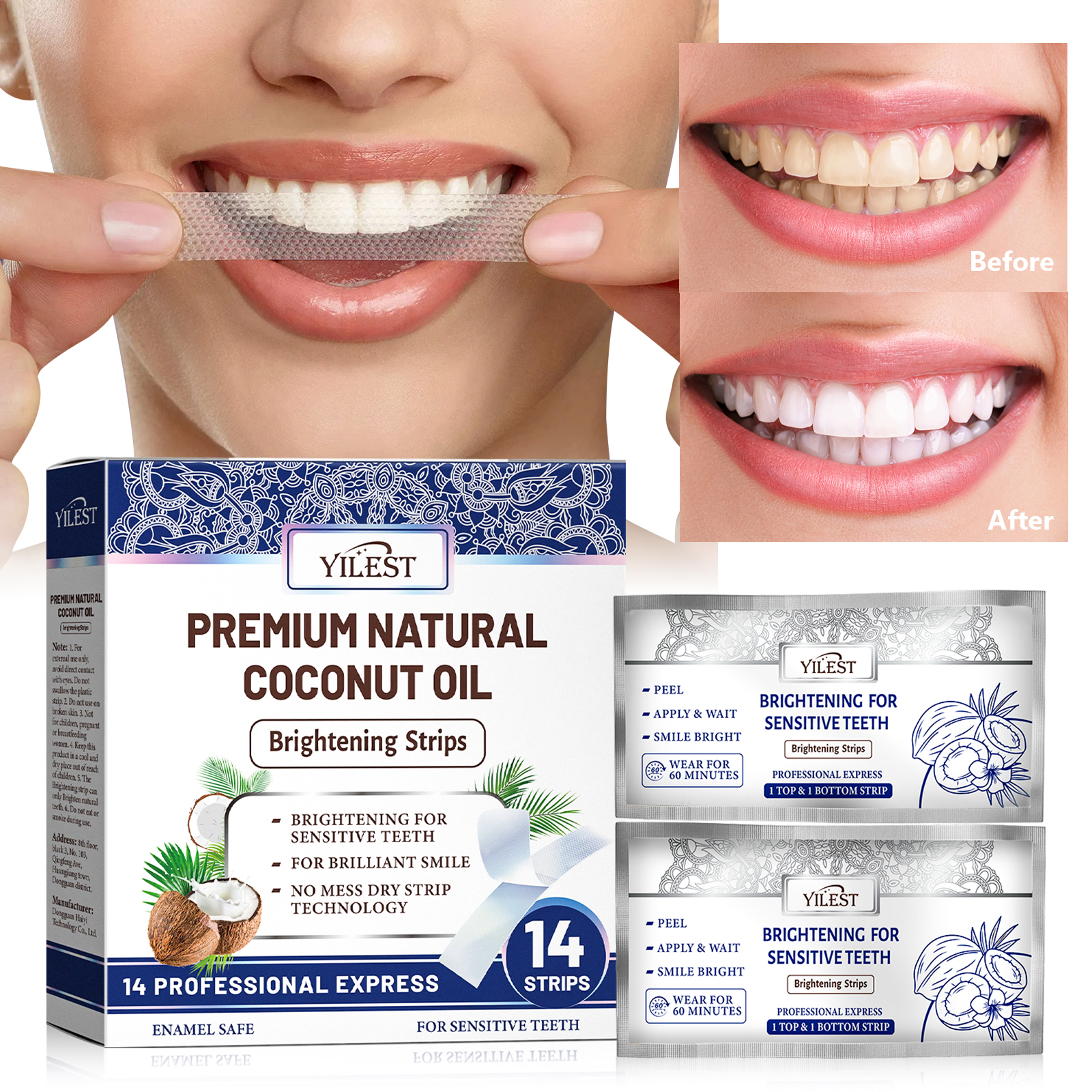 Teeth Whitening Strips 14pcs C - Teeth Whitening Natural review and price